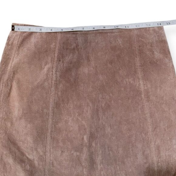 BLANKNYC Women's Suede Midnight Toker Brown Lined Mini Skirt Size 26 - Picture 10 of 11